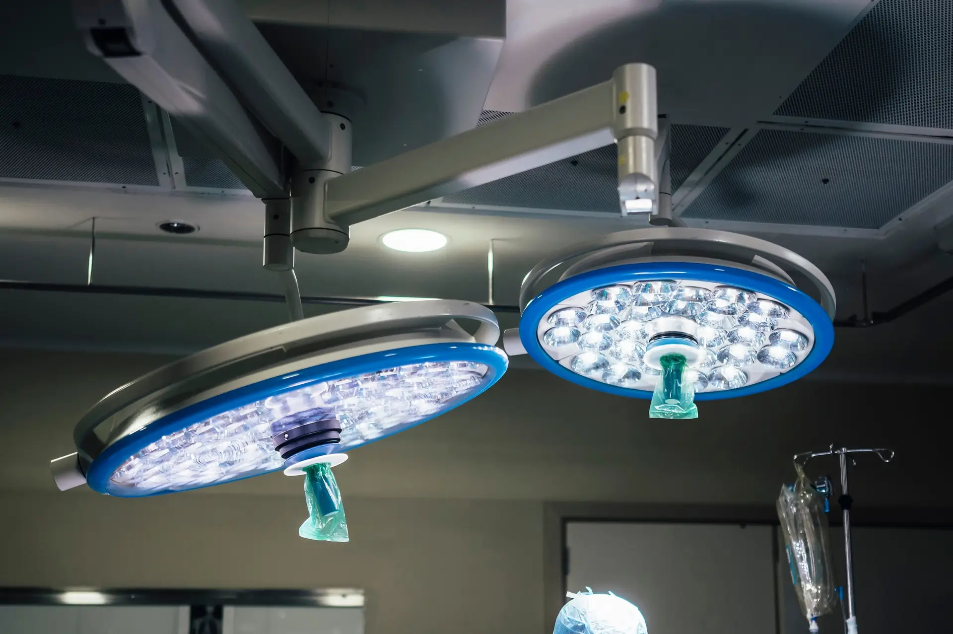 Surgery lamp in the operating room