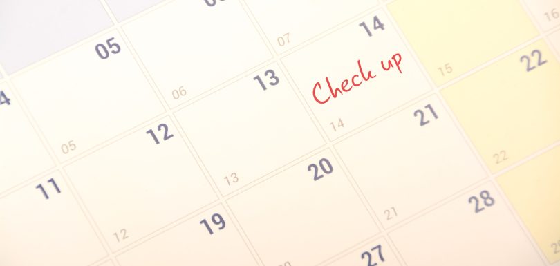 The concept of scheduling regular check-ups or medical appointments